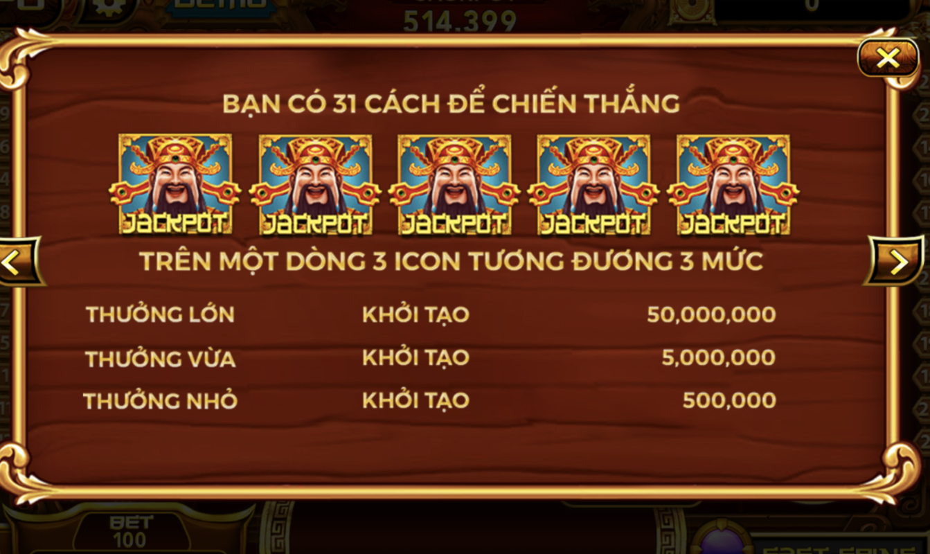 Làm rõ những tính năng treo giao diện Thần tài tại Gemwin 